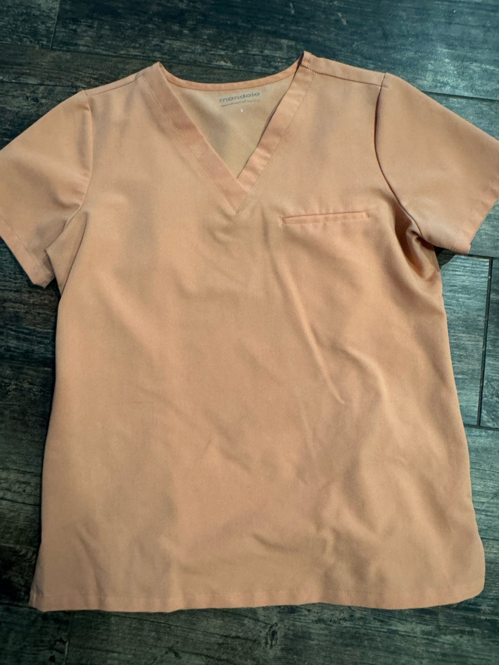 mandala Peach Women's scrubs